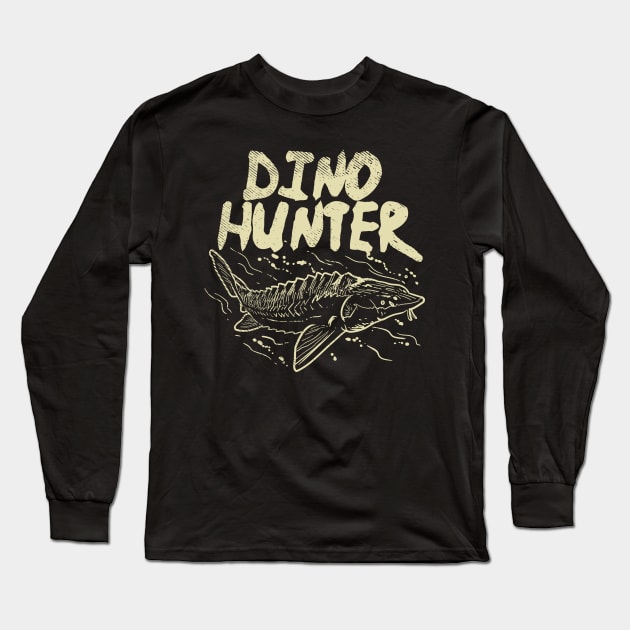 Dino Hunter Long Sleeve T-Shirt by maxdax